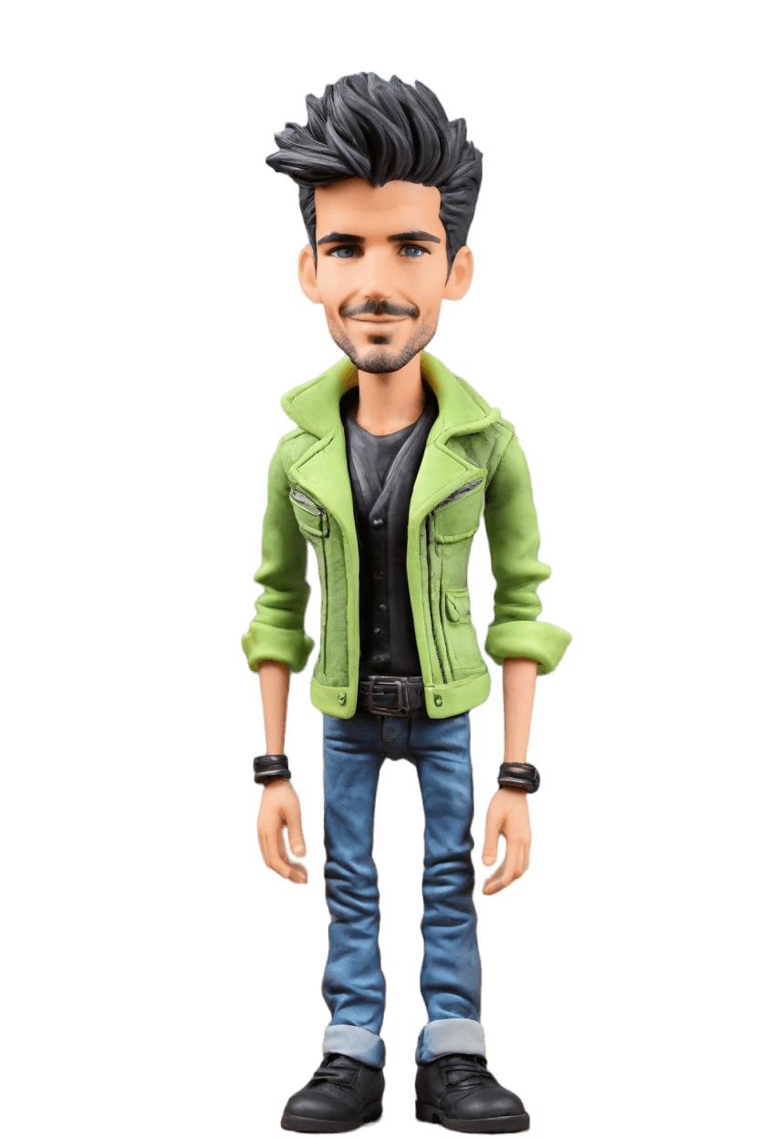 Custom Punk-Inspired Bobblehead