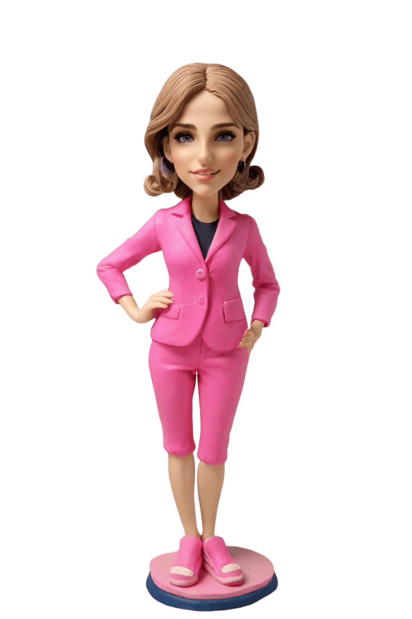 Custom Anniversary Cheerful Bobblehead