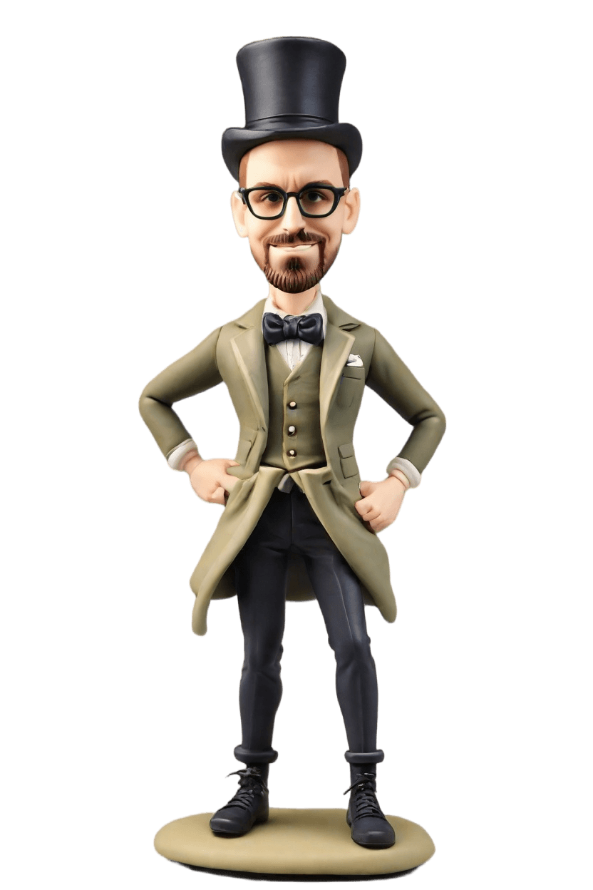 Custom New Year's Celebratory Bobblehead