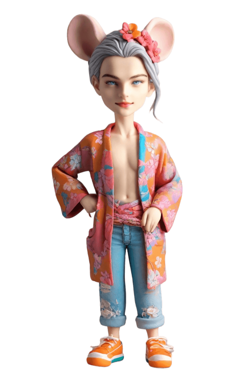 Custom Casual Chic Bobblehead
