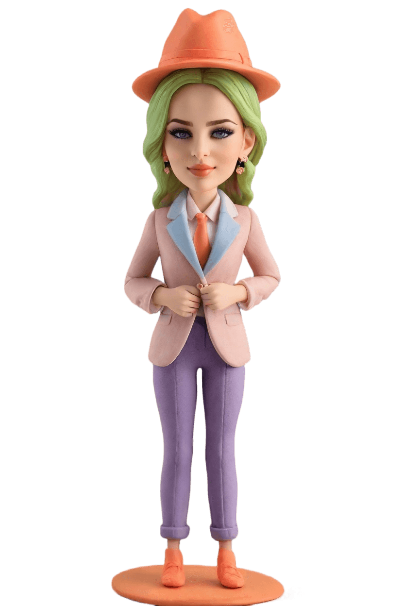Custom Confident Stylist Bobblehead
