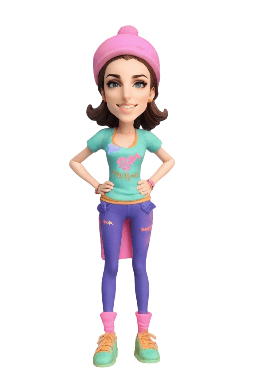 Custom Sporty Chic Bobblehead