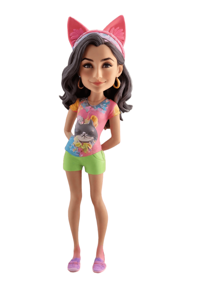 Playful Custom Trendy Bobblehead