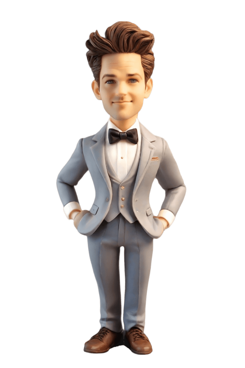 Custom Engagement Cheeky Bobblehead