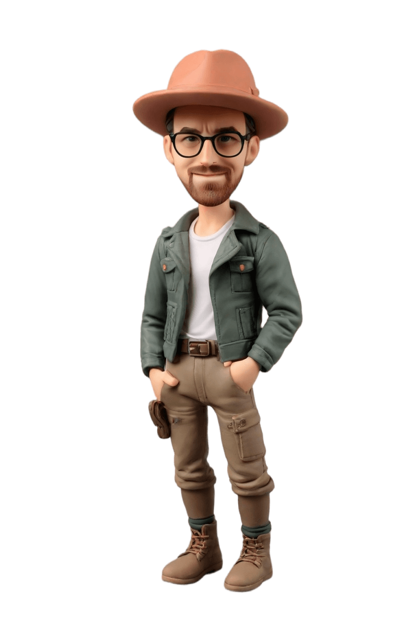 custom Adventure Hunter bobblehead