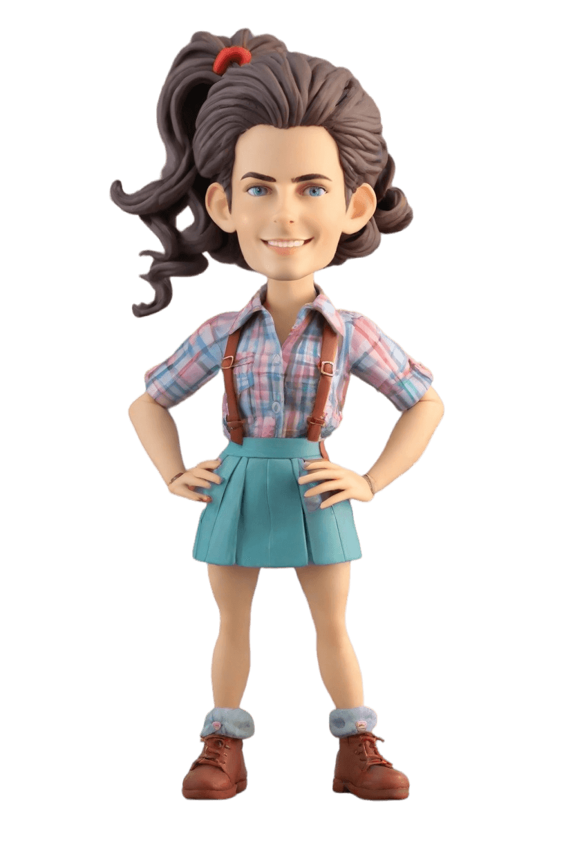 Custom Sports Fanatic Flannel Bobblehead