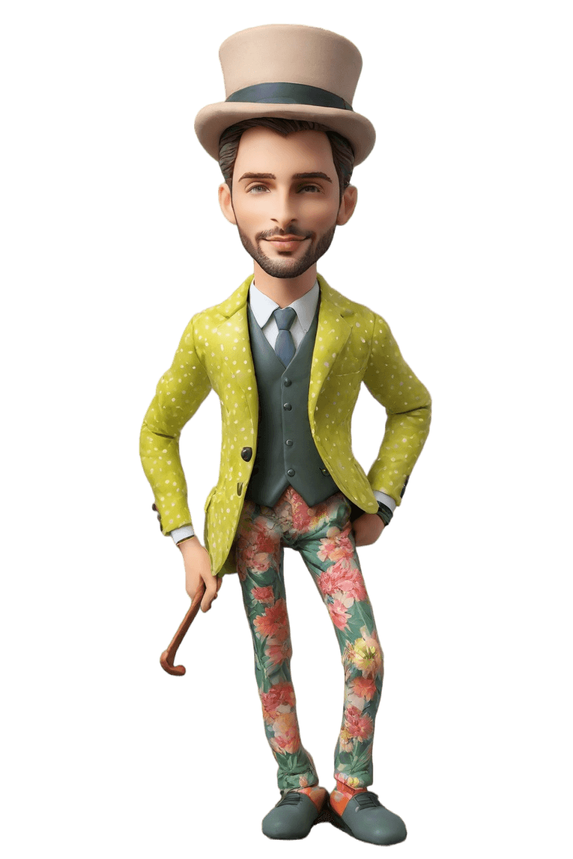 Custom Golfing Wink Bobblehead
