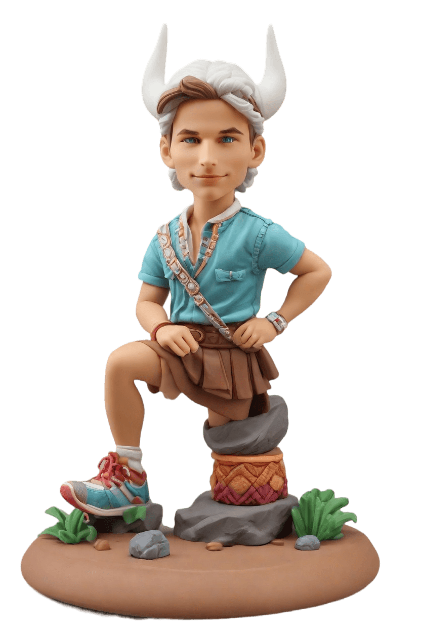 Custom Heroic Pose Bobblehead - Unique Figurine