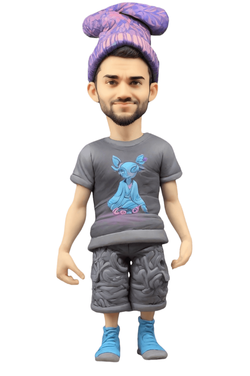 Custom Warrior Pose Bobblehead