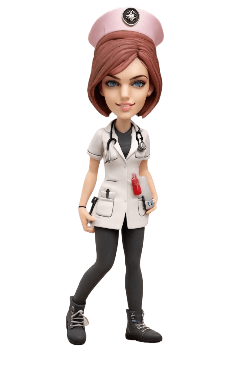 Custom Nurse Punk Bobblehead