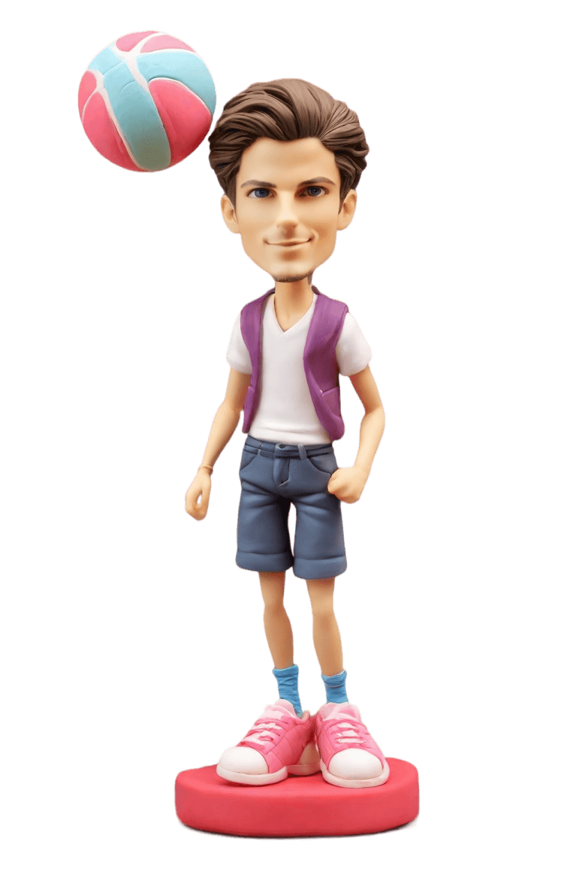 Custom College Athlete Bobblehead