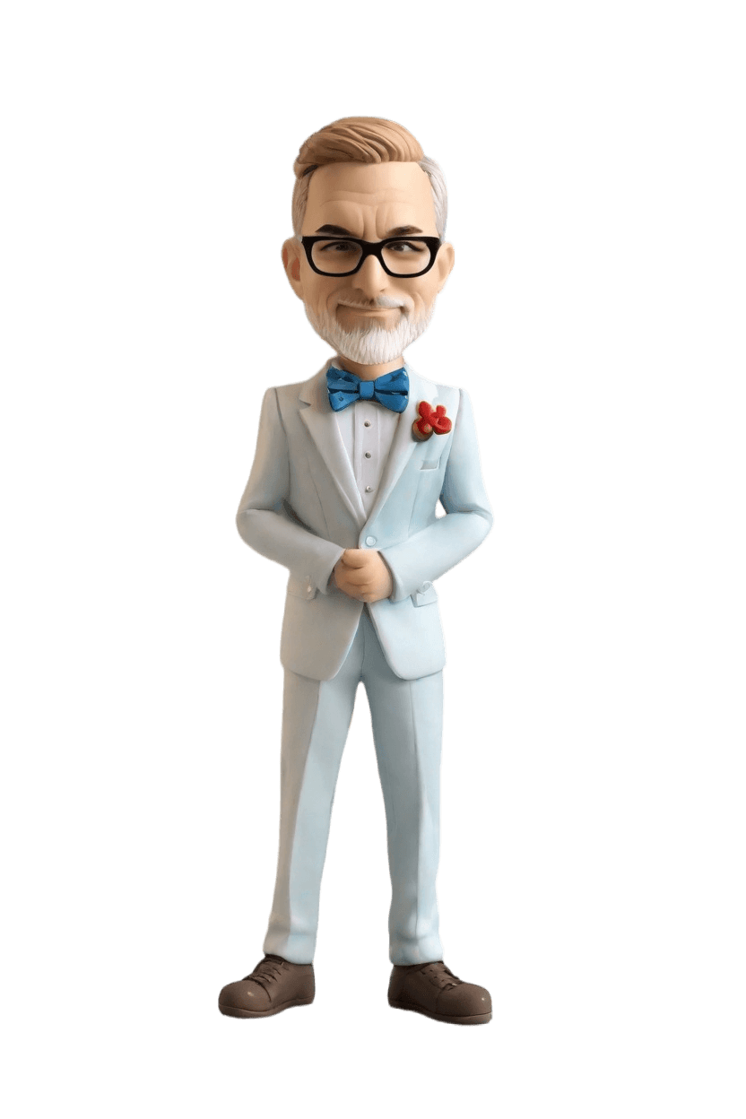 custom Recognition Awards Confident bobblehead