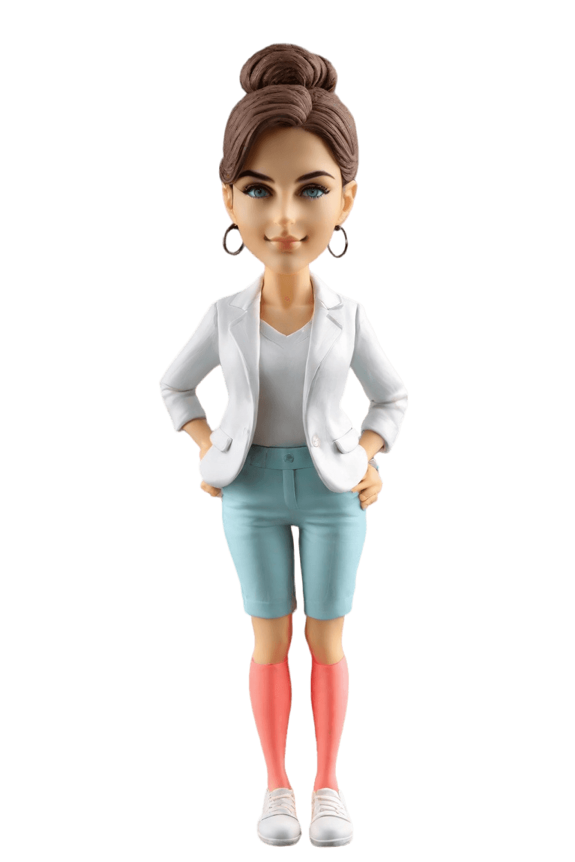 Custom Casual Chic Bobblehead