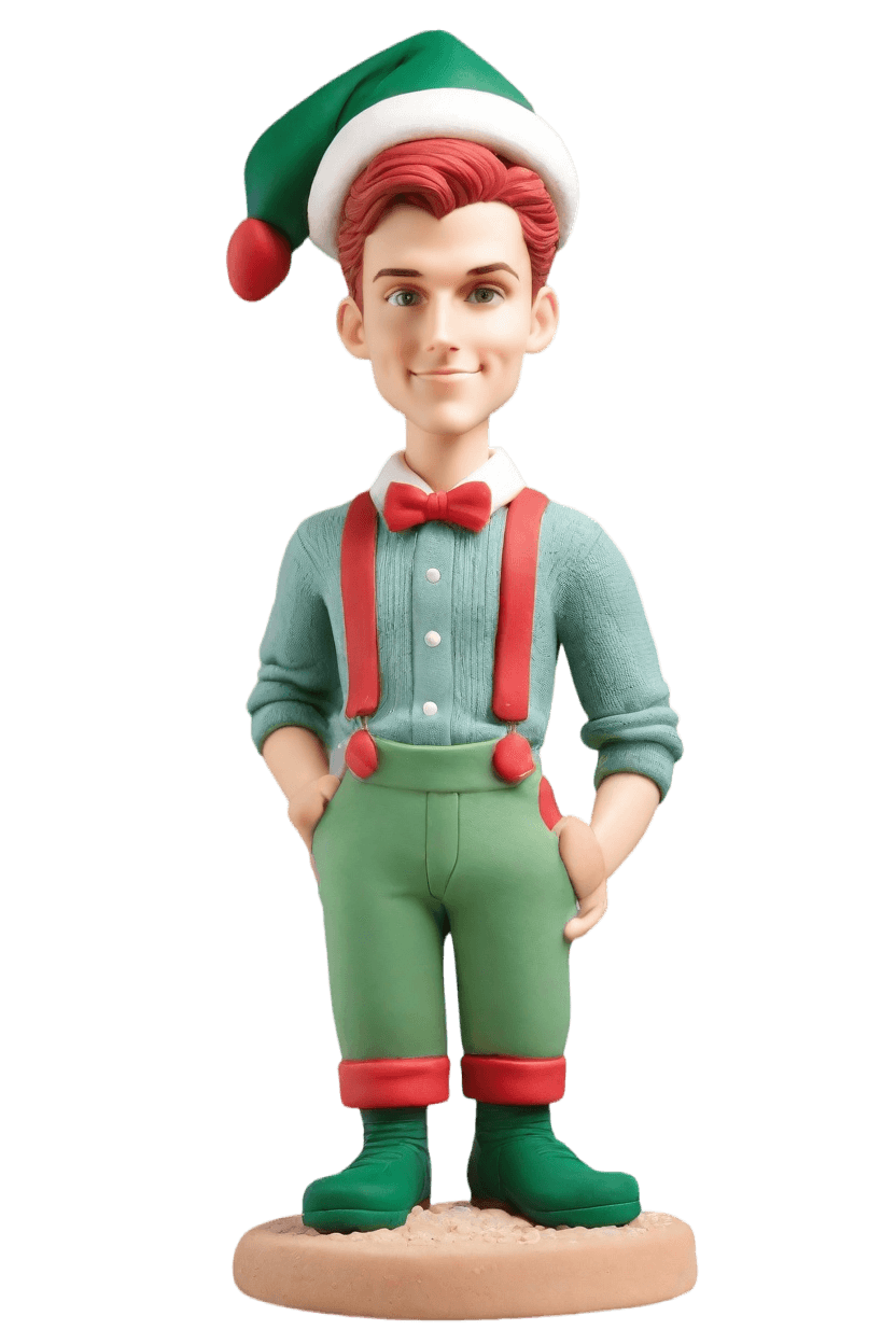 Custom Christmas Playful Bobblehead