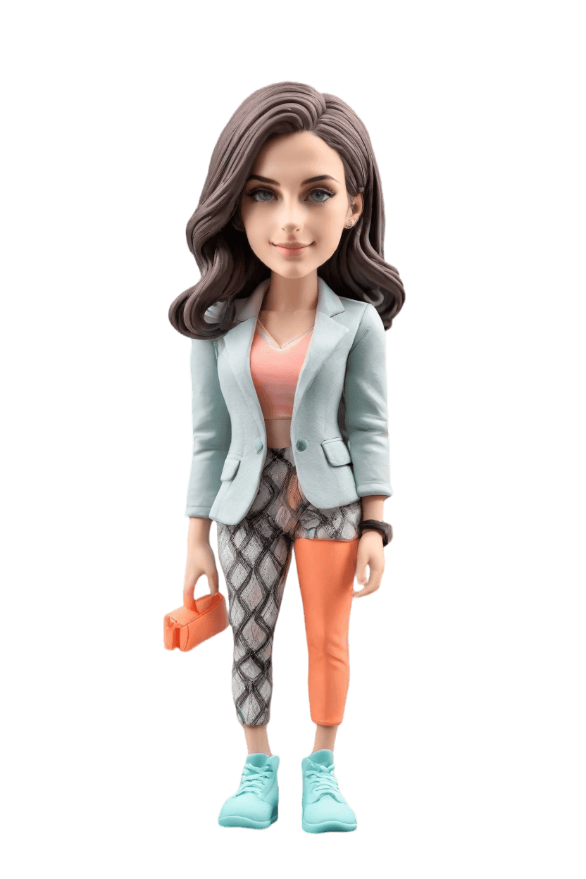 Custom Business Awards Chic Bobblehead