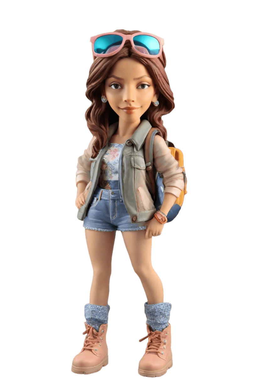 Custom Adventure-ready Bobblehead