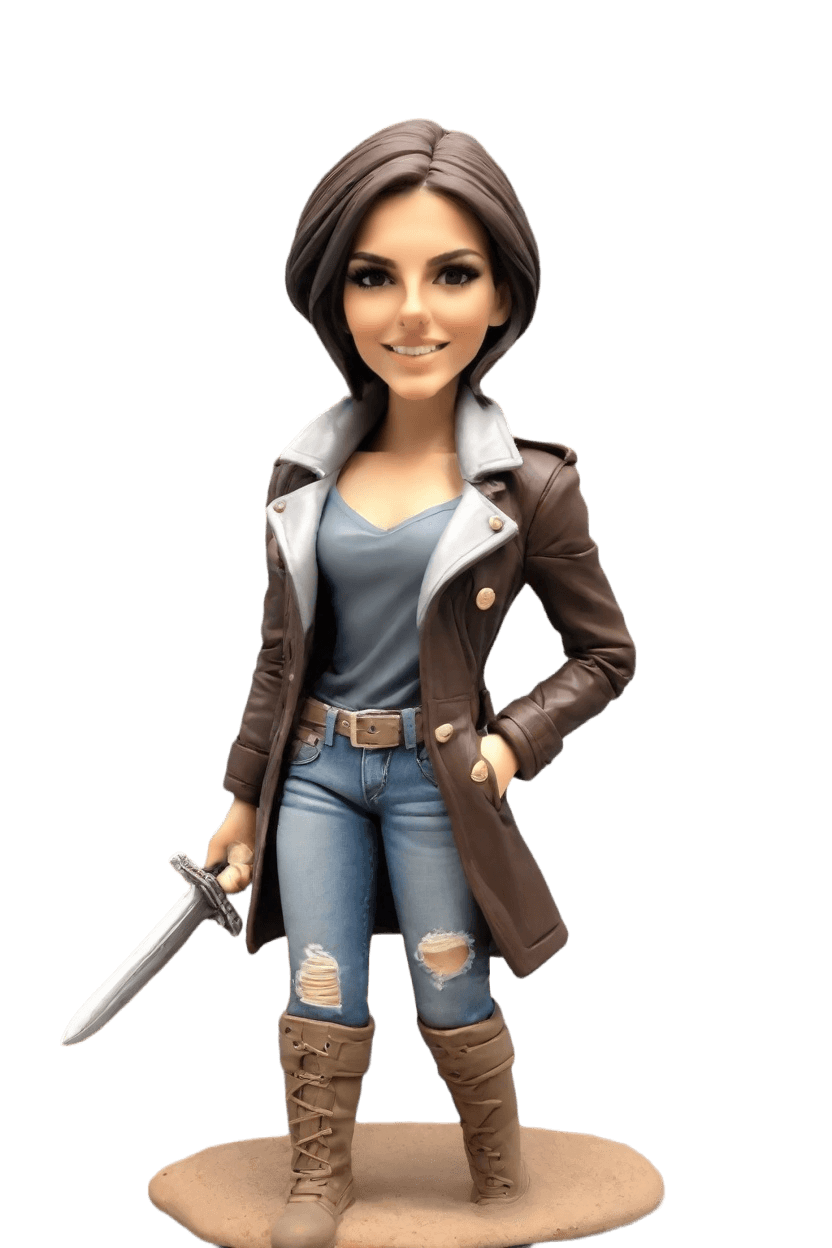 Custom Warrior Heroine Bobblehead