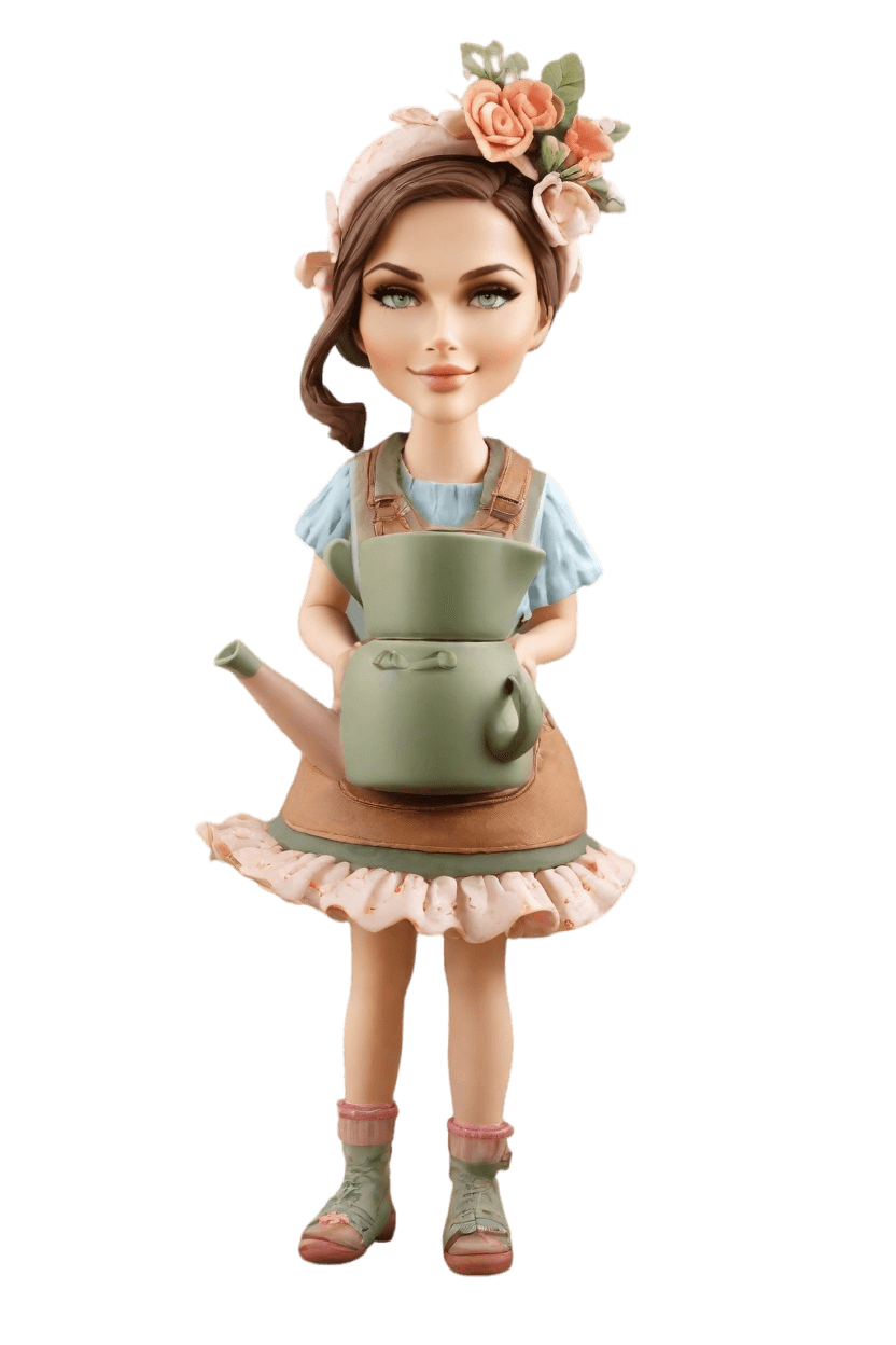 Gardening Whimsy Custom Bobblehead