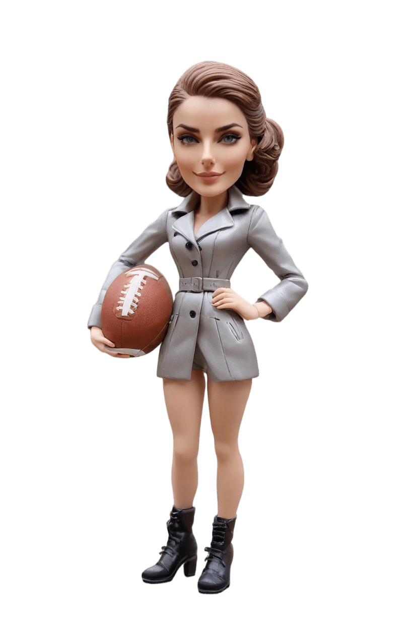 Victory Celebration Custom Sparkly Bobblehead