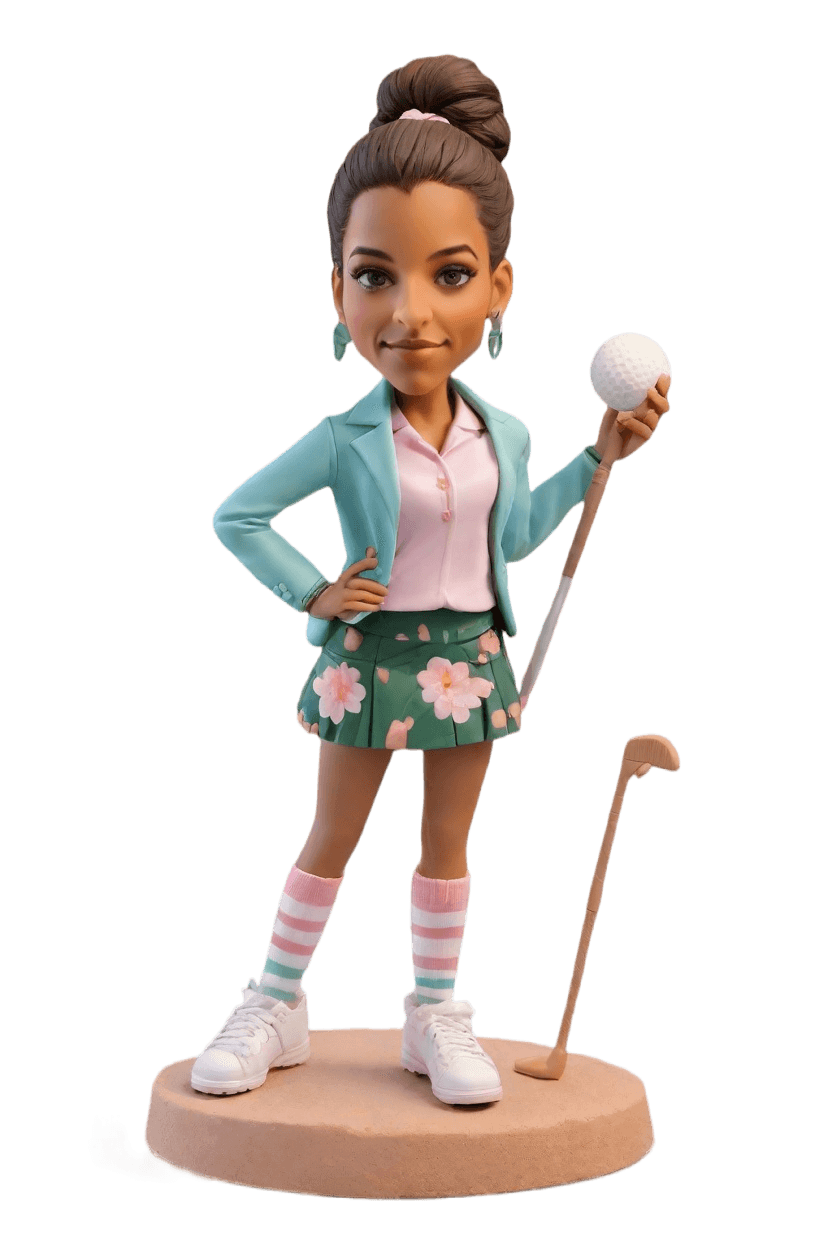 Custom Golf Chic Bobblehead