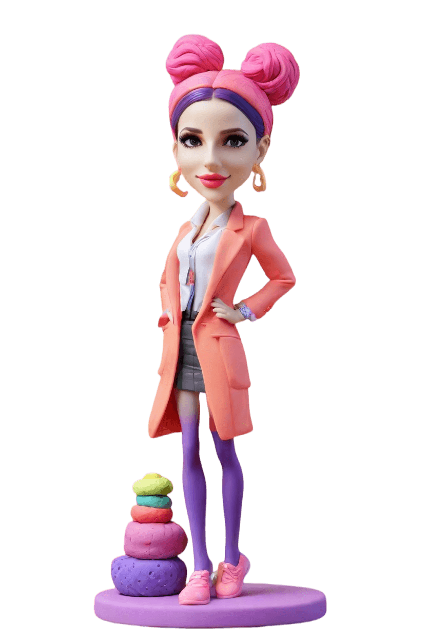 Cheeky Birthday Neon Custom Bobblehead