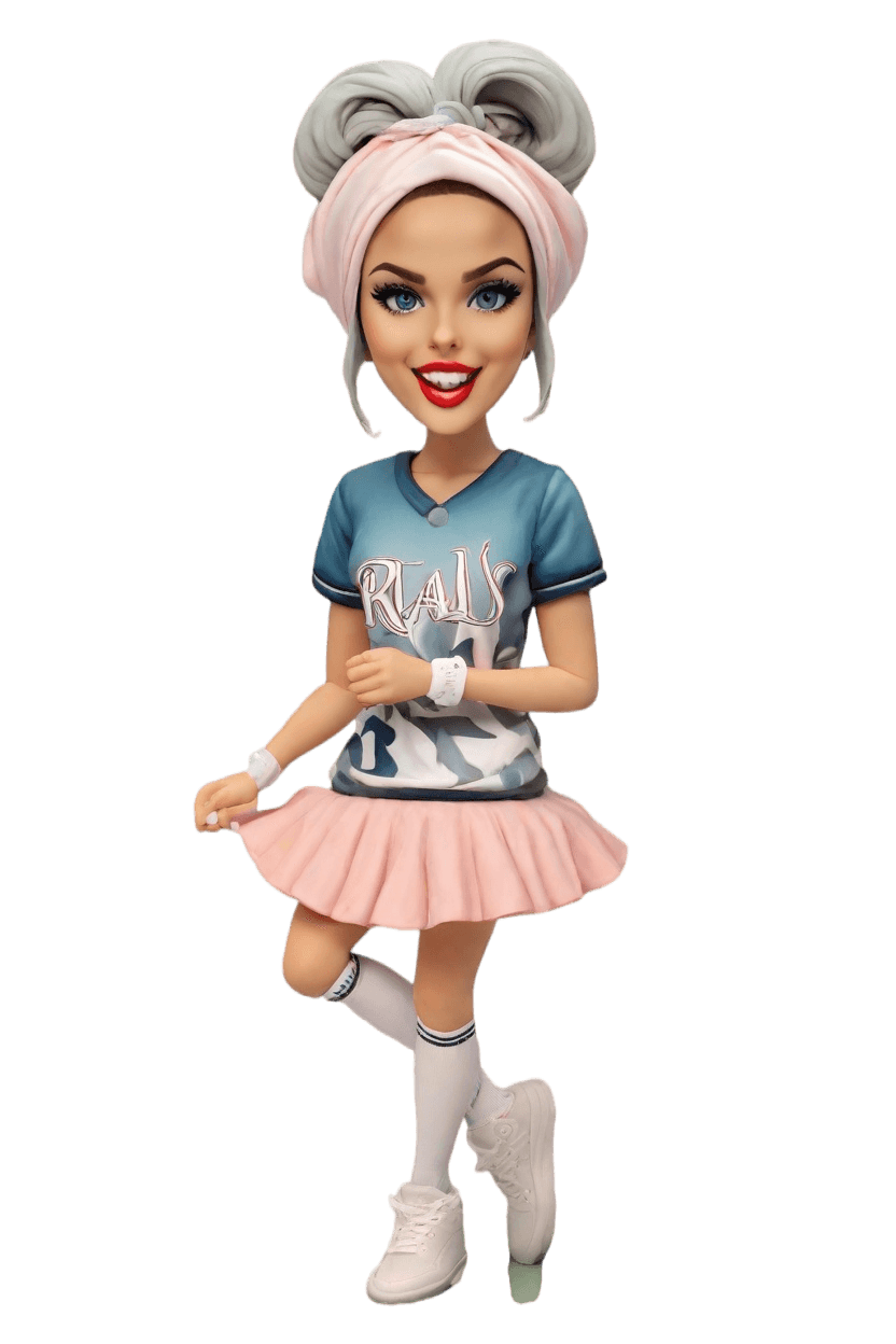 Custom Sportswoman Confident Bobblehead