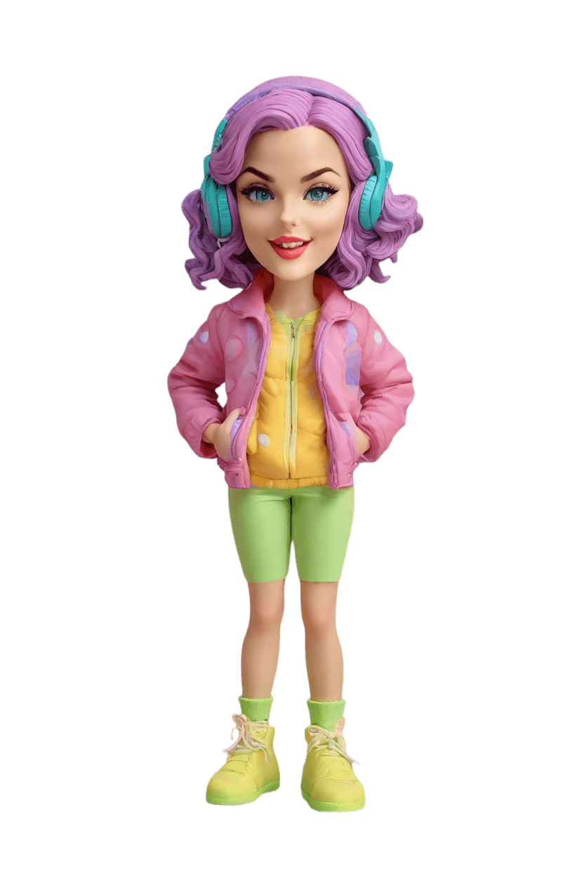 Custom Gaming Chic Bobblehead