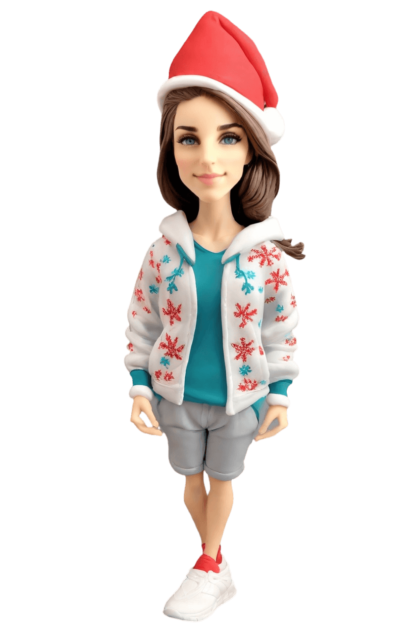 custom Holiday Jolly bobblehead