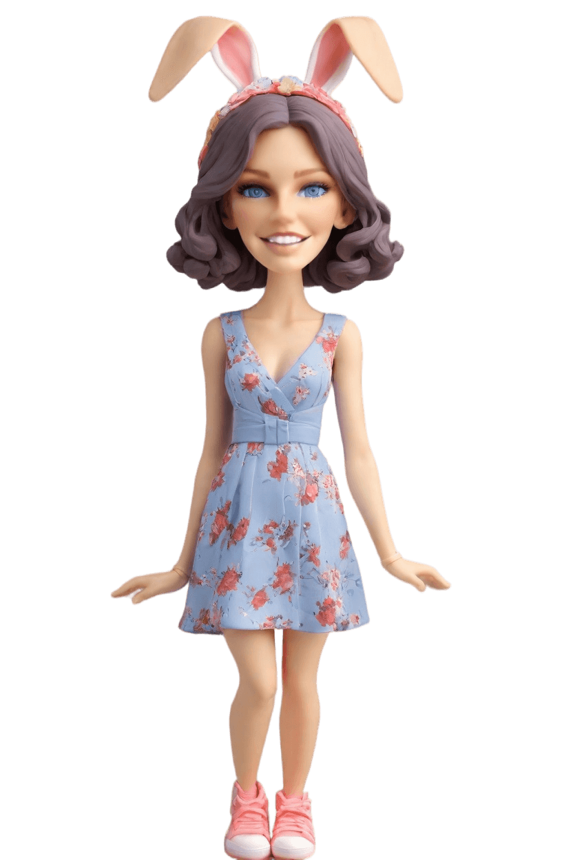 Custom Easter Cheeky Bobblehead