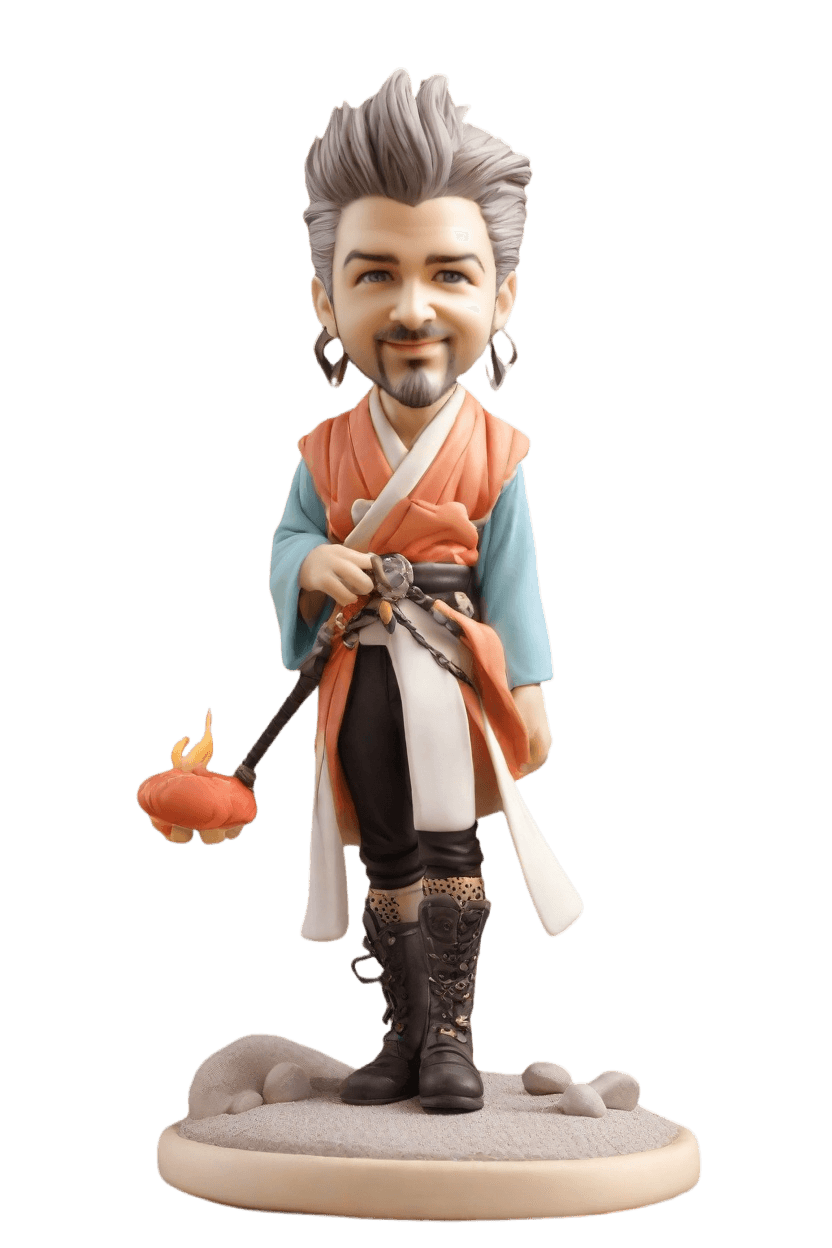 custom Heroic Warrior Punk bobblehead