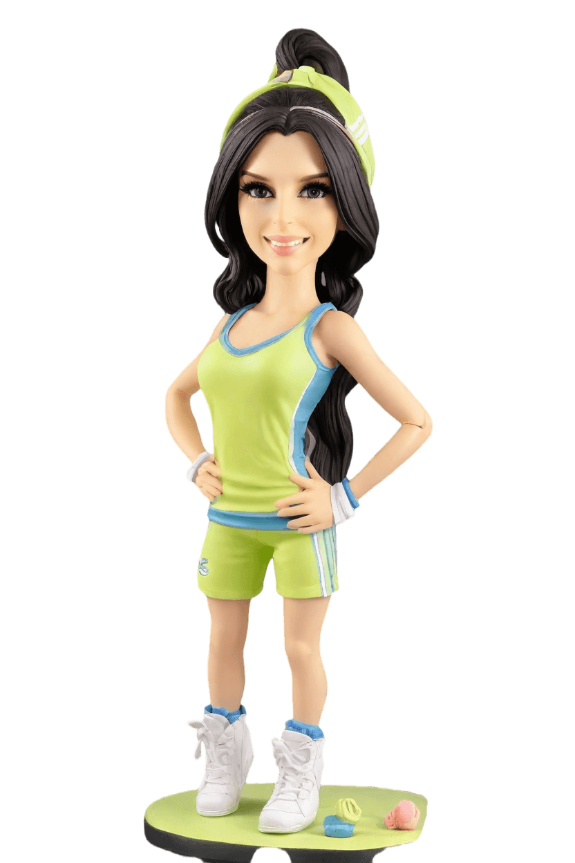 Custom Cheerleader Fun Figurine Bobblehead