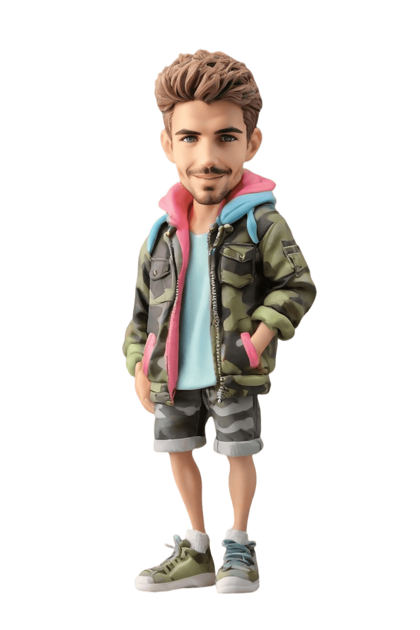 Custom Gamer Style Bobblehead