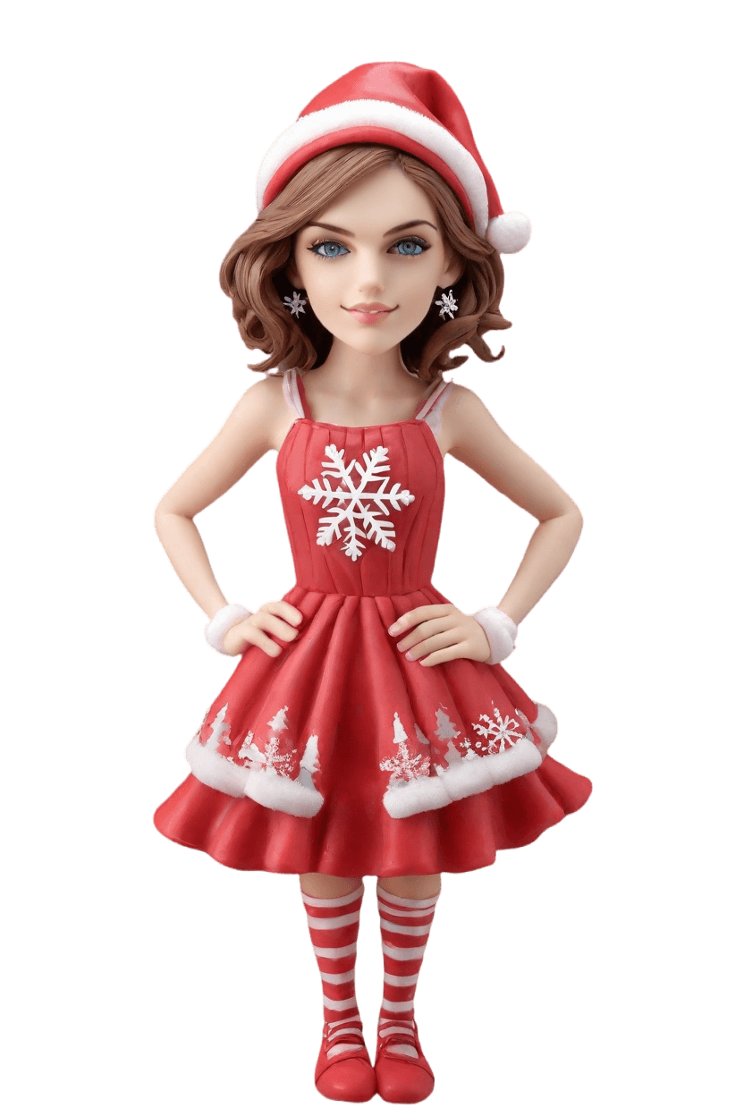 Custom Christmas Cheeky Bobblehead
