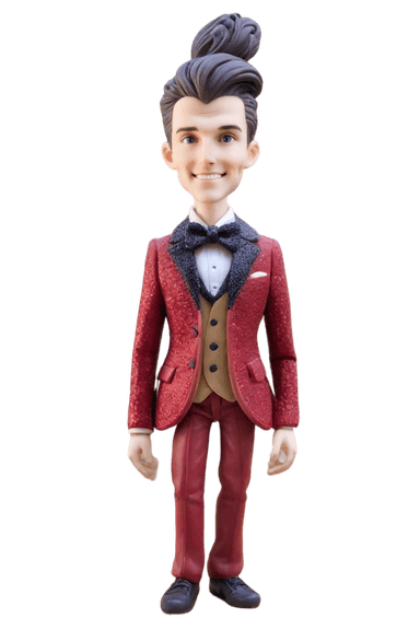 custom New Year Cheeky bobblehead
