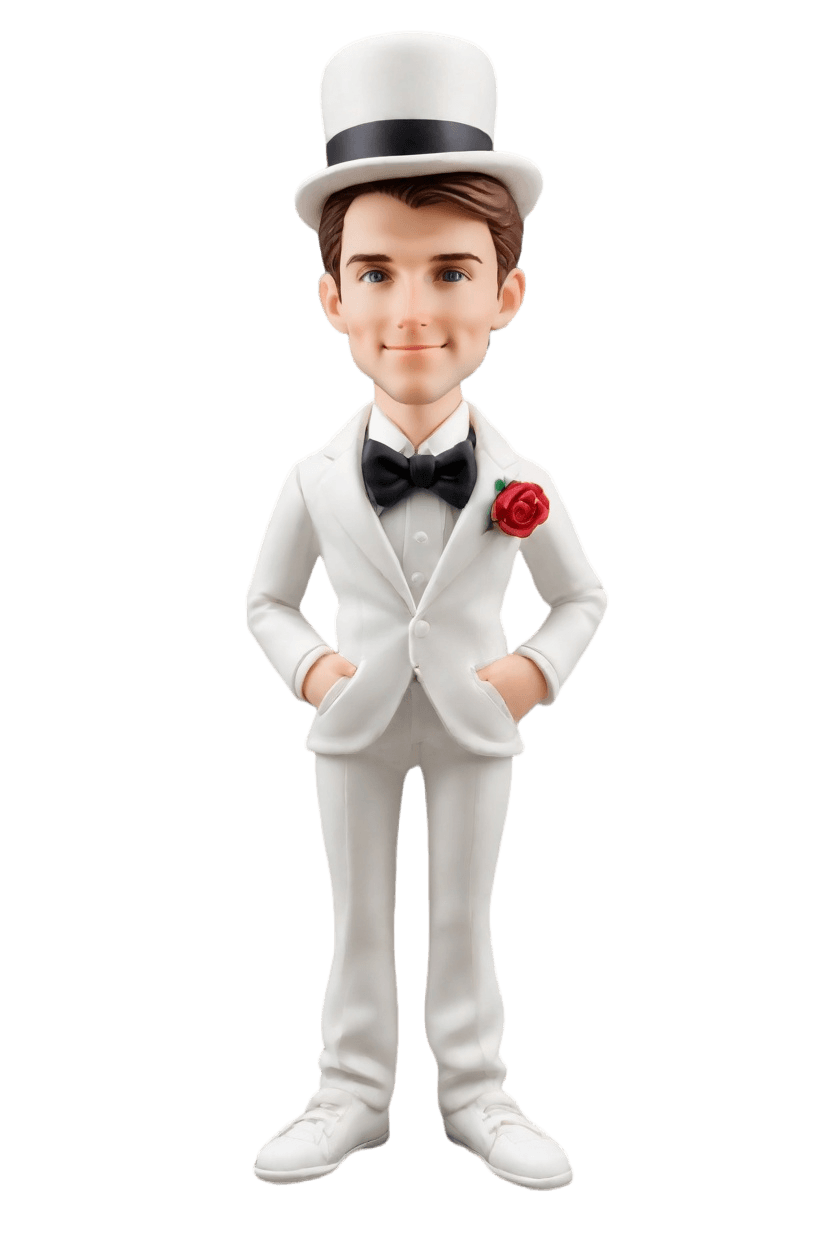 Custom Wedding Chic Bobblehead