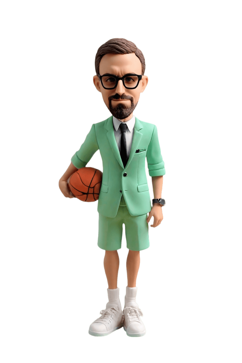Custom NBA-Inspired Bobblehead