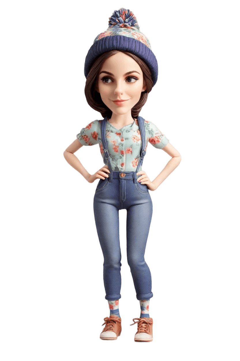 Custom Playful Pose Bobblehead