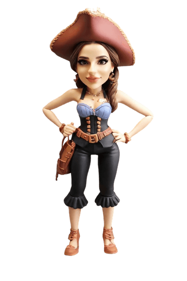 custom Pirate Chic Bobblehead