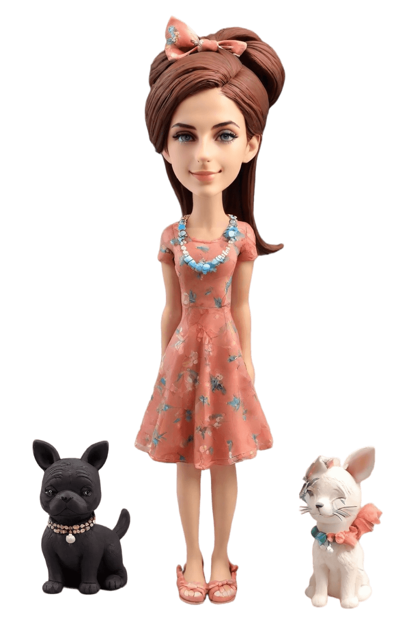 Custom Sassy Pet-Themed Bobblehead