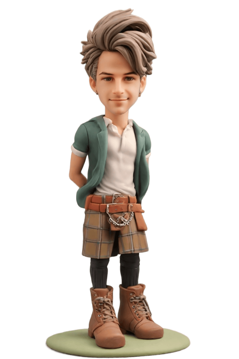 Custom Punk Rocker Bobblehead