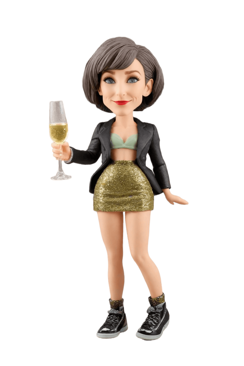 Custom NewYear Cheerful Bobblehead