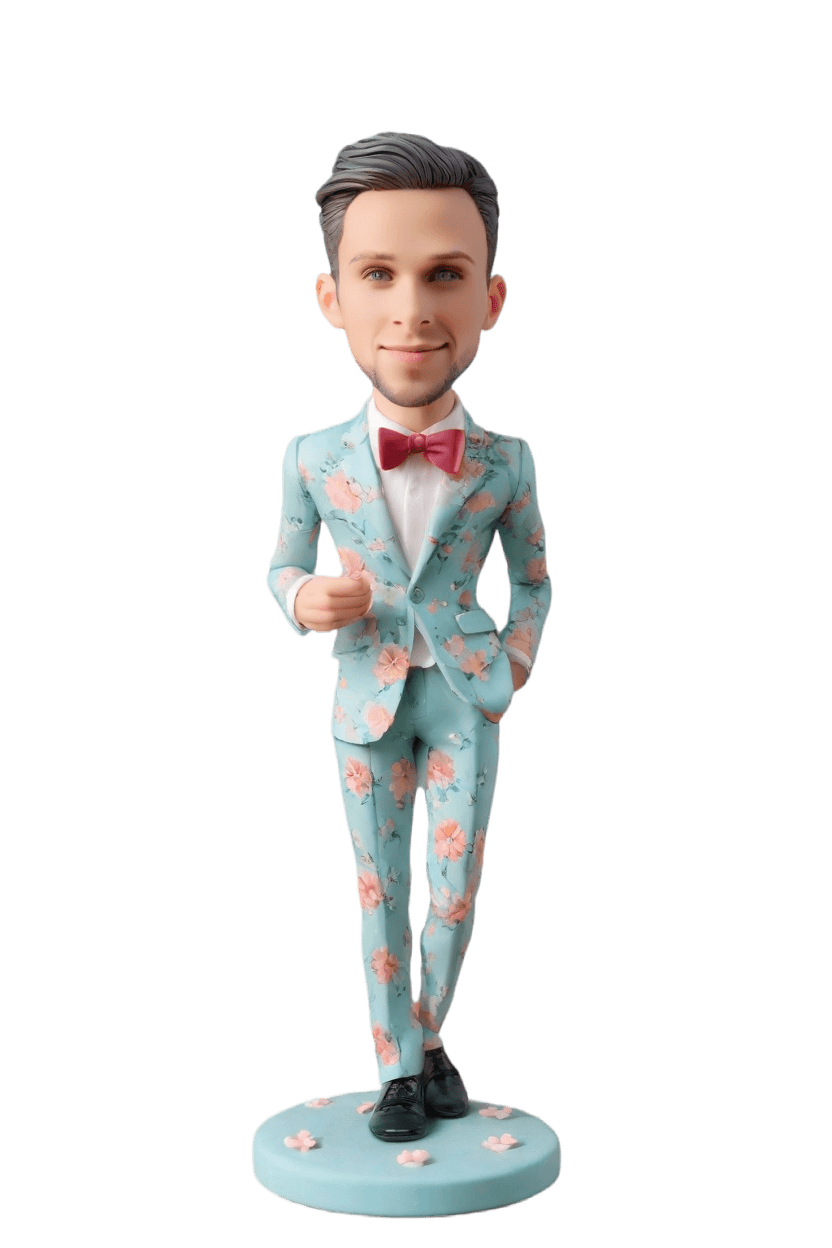 Custom Romantic Playful Bobblehead