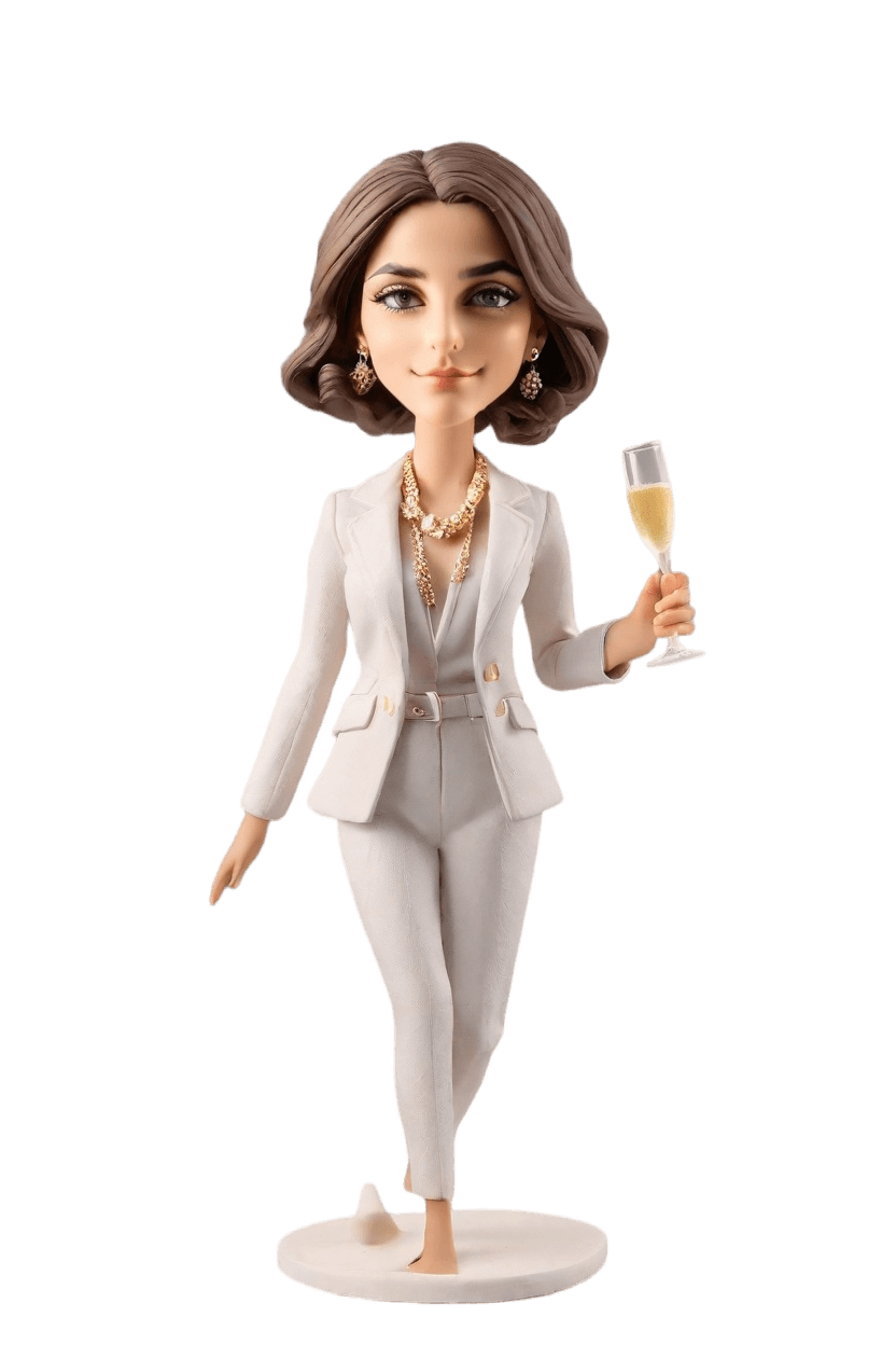 Custom Anniversary Chic Bobblehead