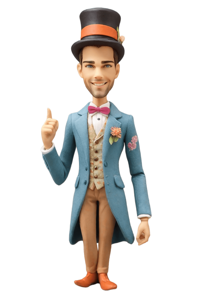 Casual Charm: Custom Playful Bobblehead