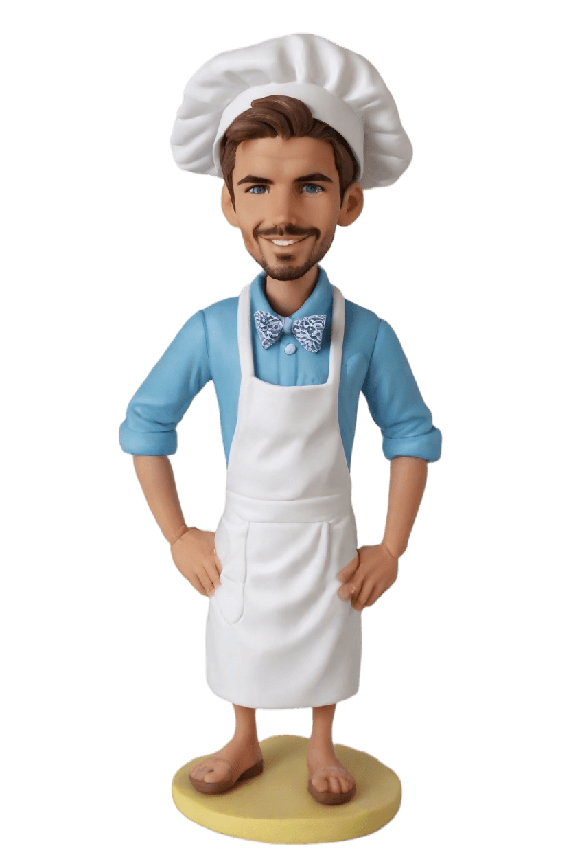 Custom Chef's Playful Bobblehead