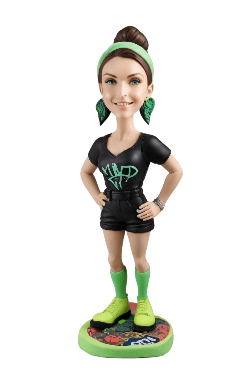 Custom Heroic Female Bobblehead