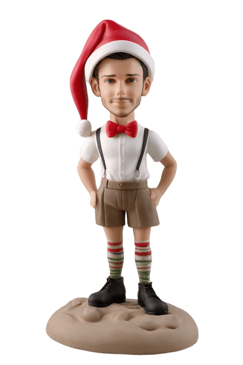 Custom Christmas Cheeky Bobblehead