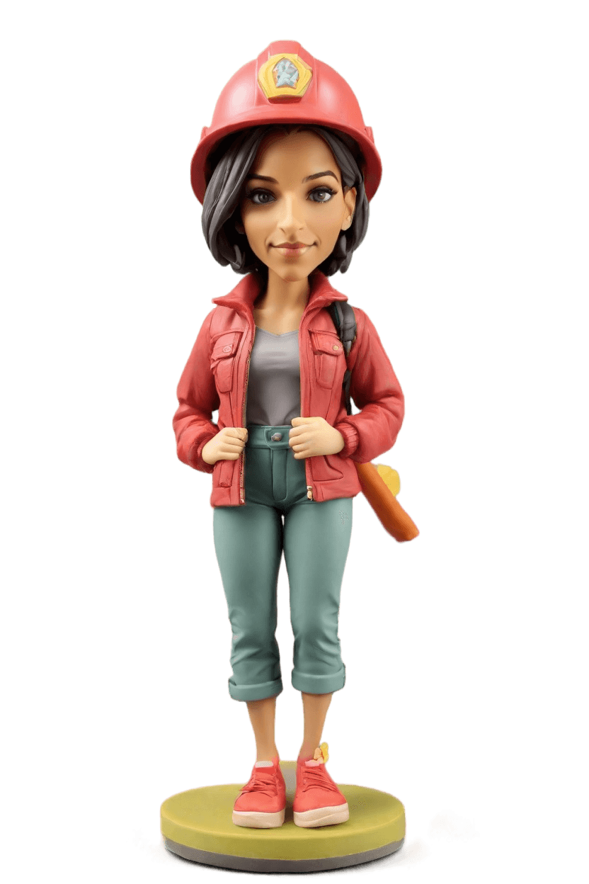 Custom Heroic Firefighter Bobblehead