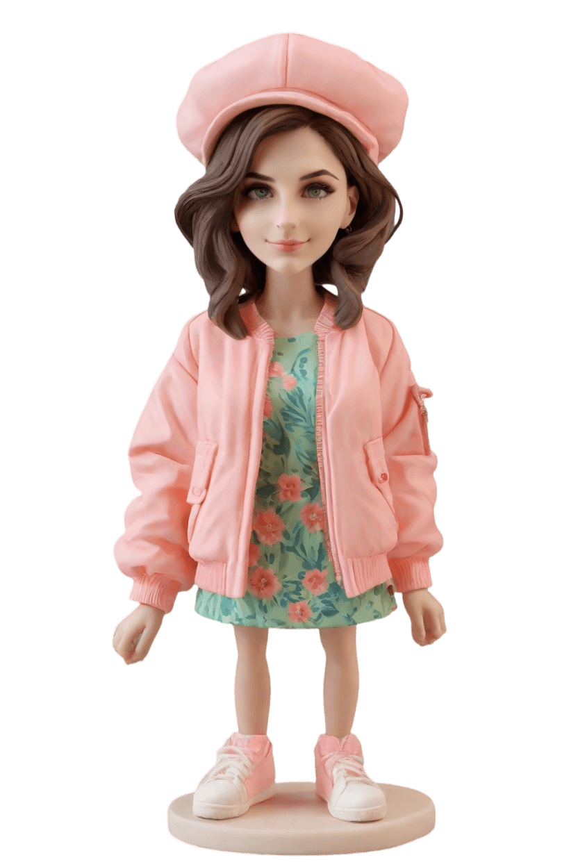 Confident Custom Playful Bobblehead