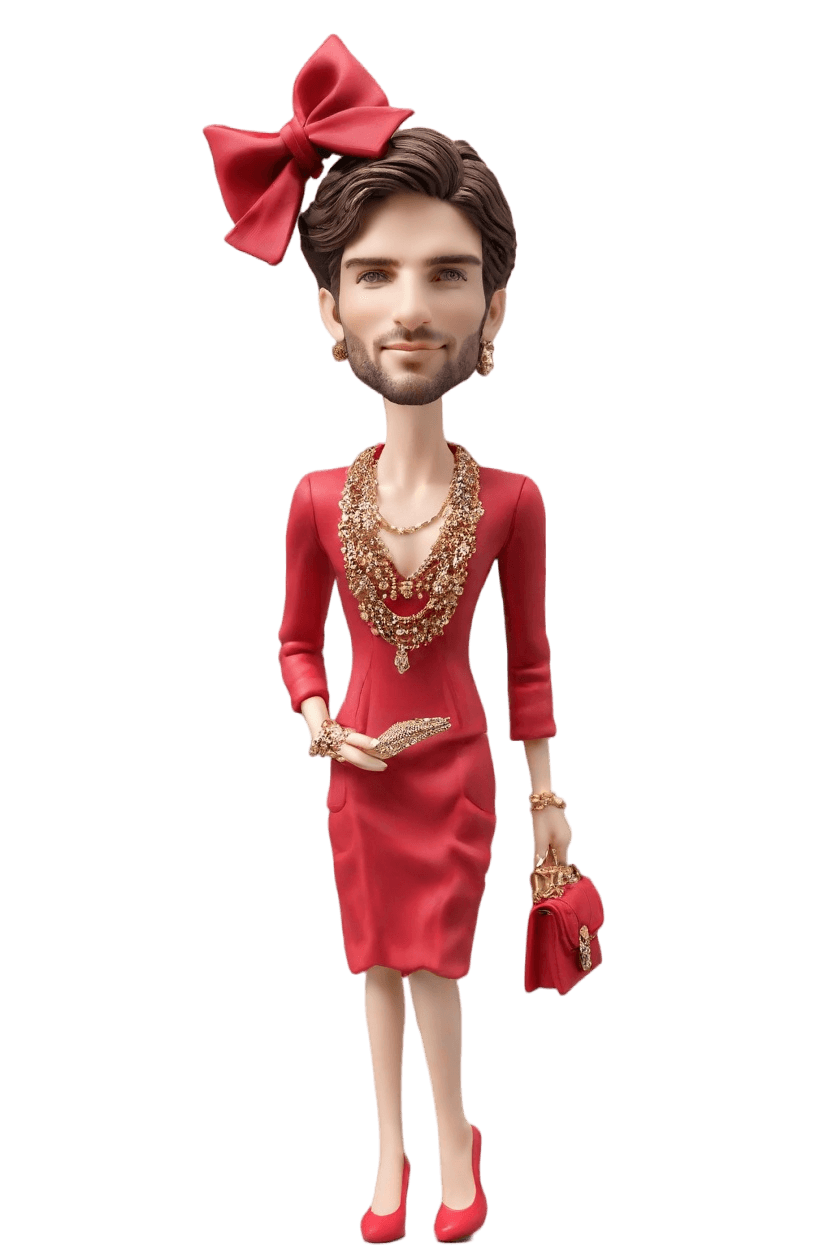 custom Chic Christmas Bobblehead